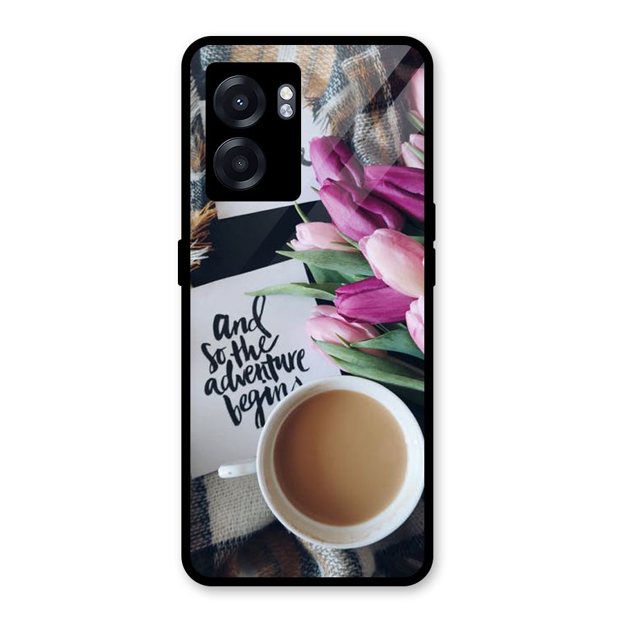 Floral Adventure Glass Back Case for Realme Narzo 50 5G