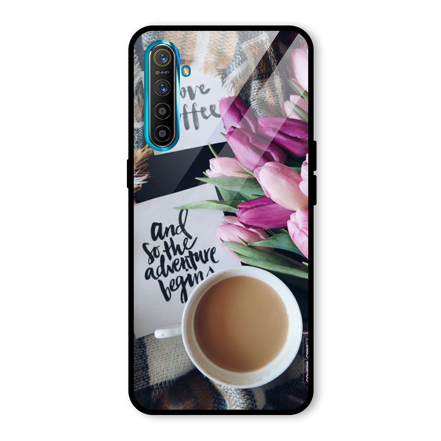 Floral Adventure Glass Back Case for Realme X2