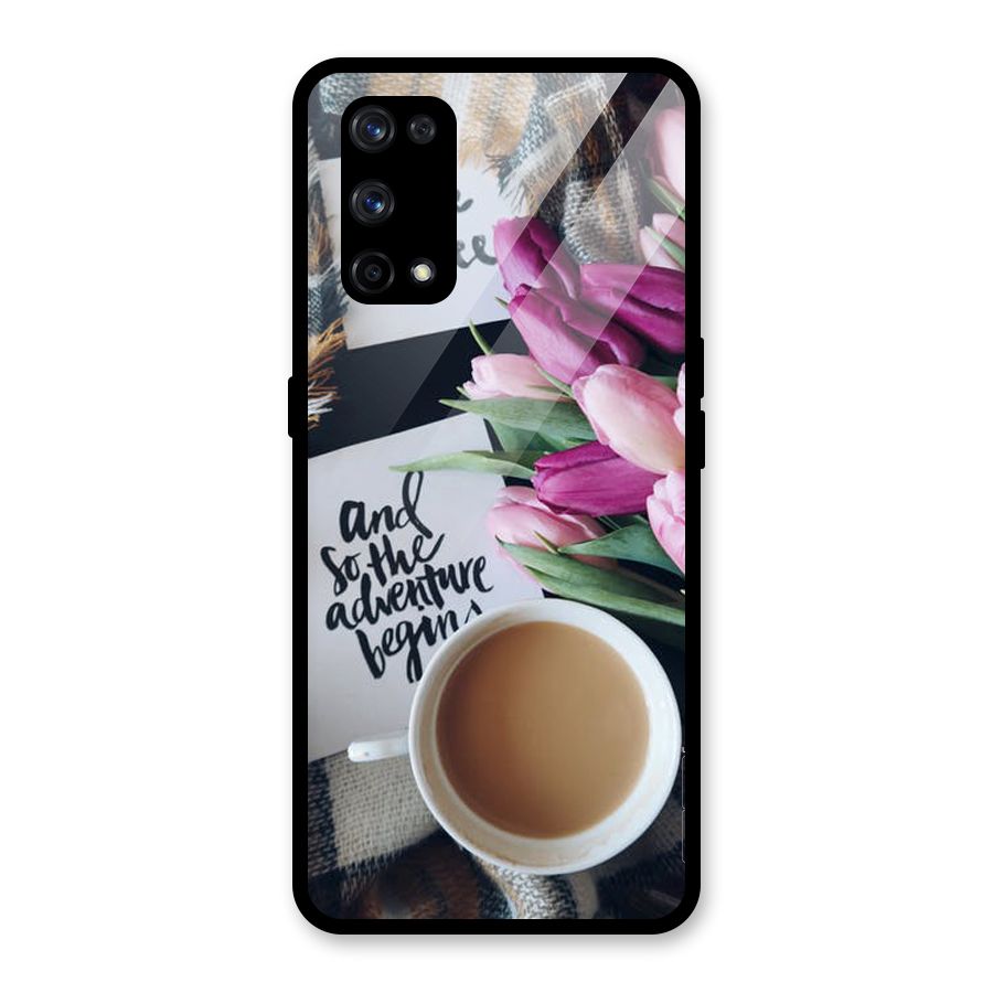 Floral Adventure Glass Back Case for Realme X7 Pro