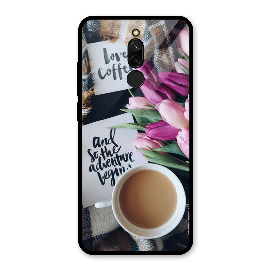 Floral Adventure Glass Back Case for Redmi 8