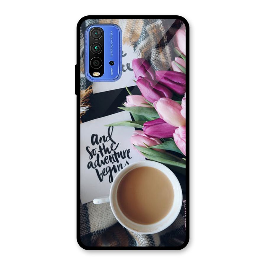 Floral Adventure Glass Back Case for Redmi 9 Power