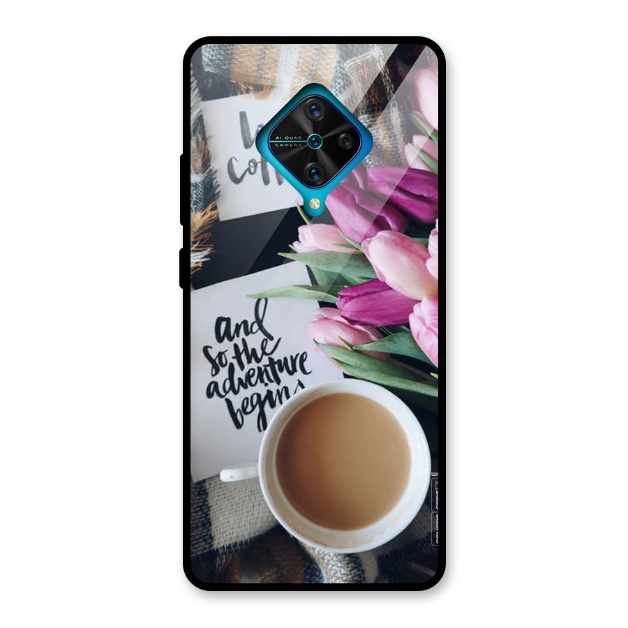Floral Adventure Glass Back Case for Vivo S1 Pro