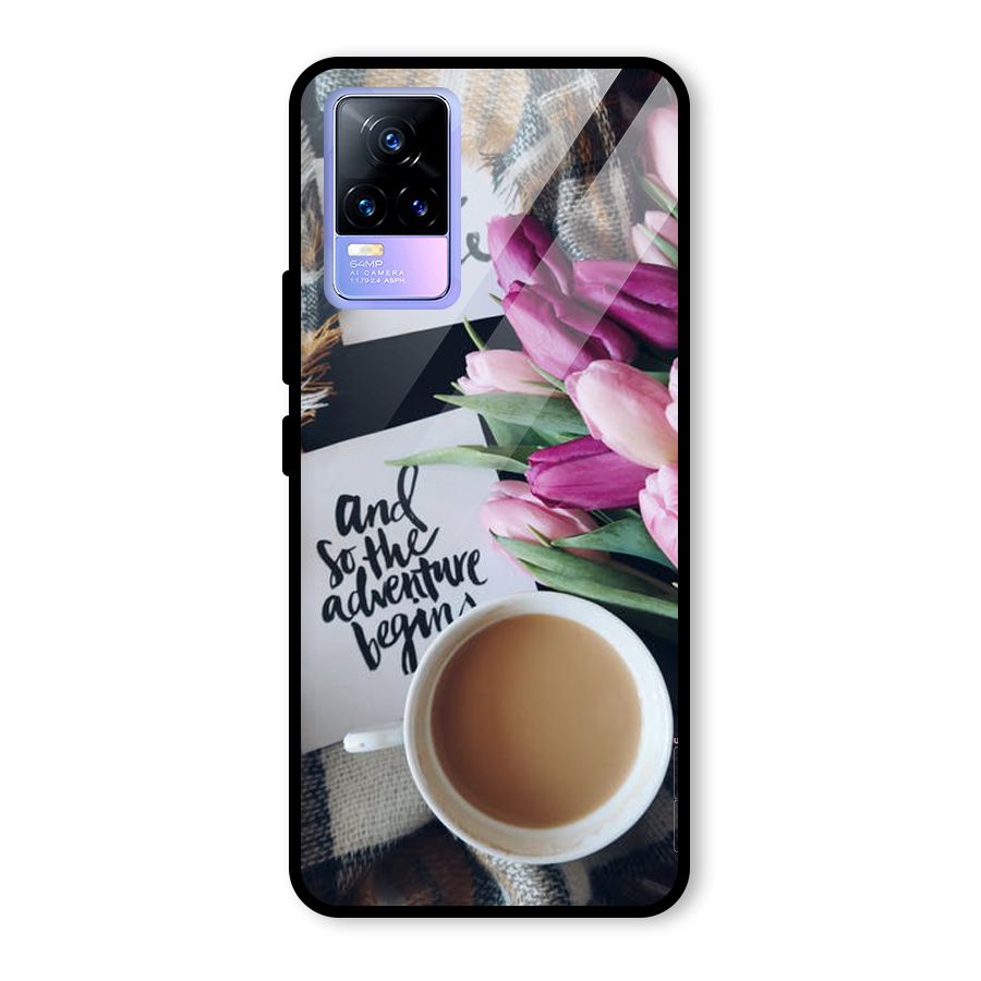 Floral Adventure Glass Back Case for Vivo Y73