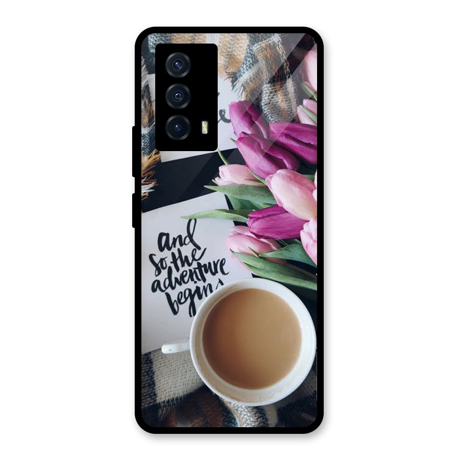 Floral Adventure Glass Back Case for Vivo iQOO Z5