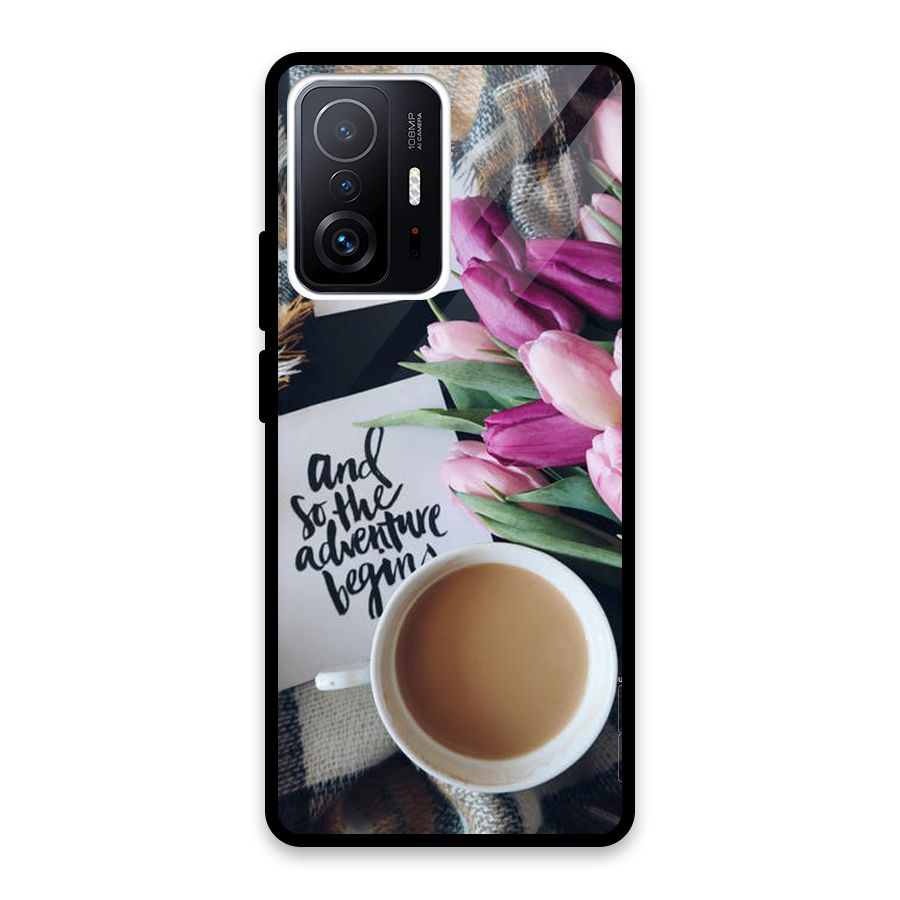 Floral Adventure Glass Back Case for Xiaomi 11T Pro