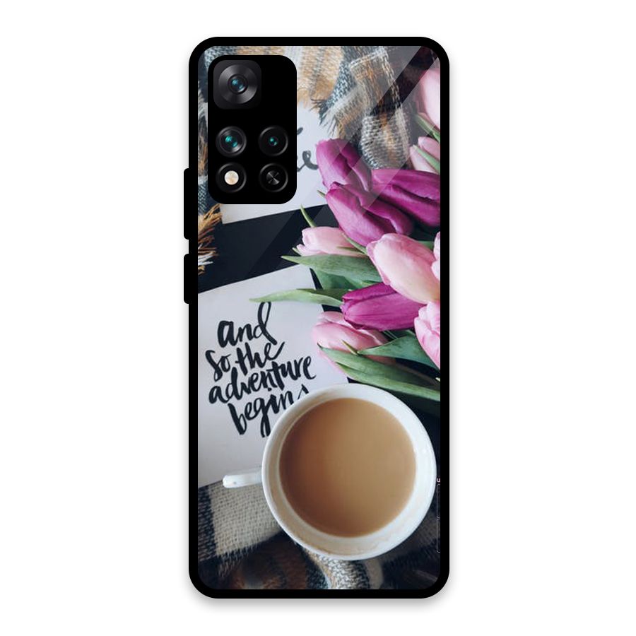 Floral Adventure Glass Back Case for Xiaomi 11i HyperCharge 5G