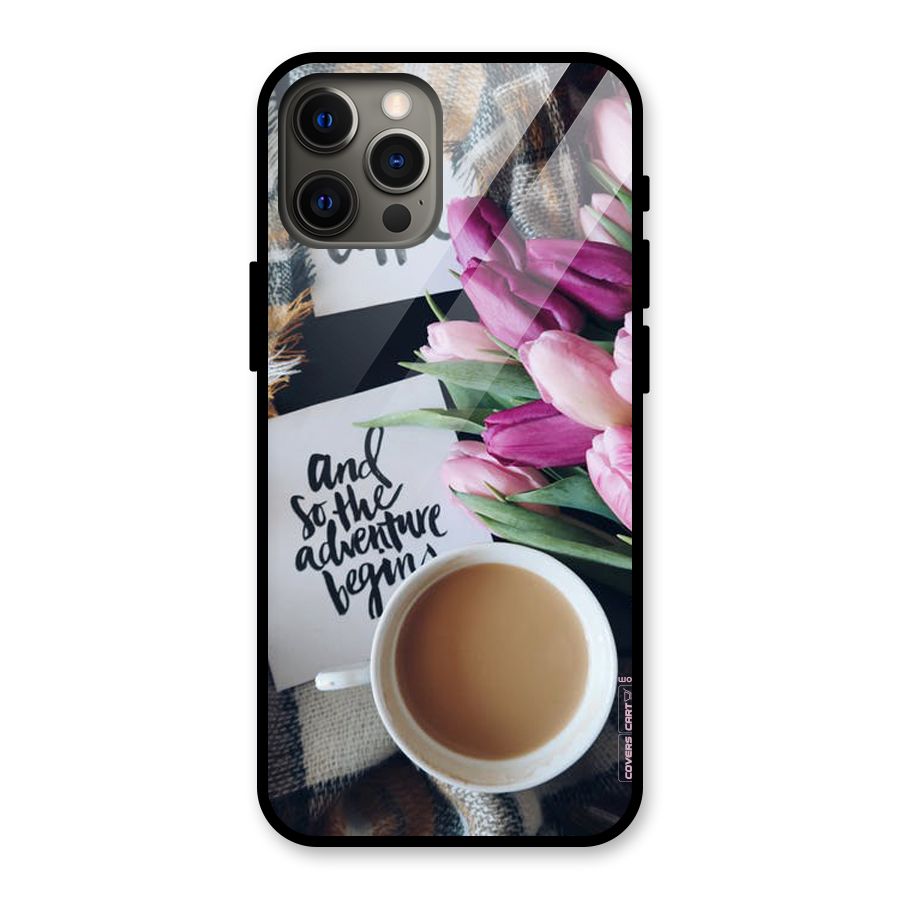 Floral Adventure Glass Back Case for iPhone 12 Pro Max