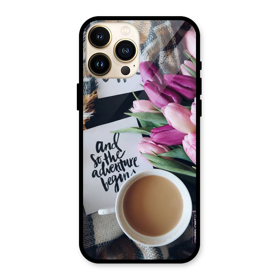 Floral Adventure Glass Back Case for iPhone 13 Pro Max