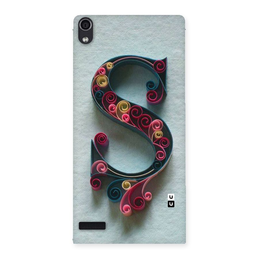 Floral Alphabet Back Case for Ascend P6