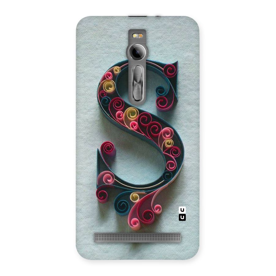 Floral Alphabet Back Case for Asus Zenfone 2