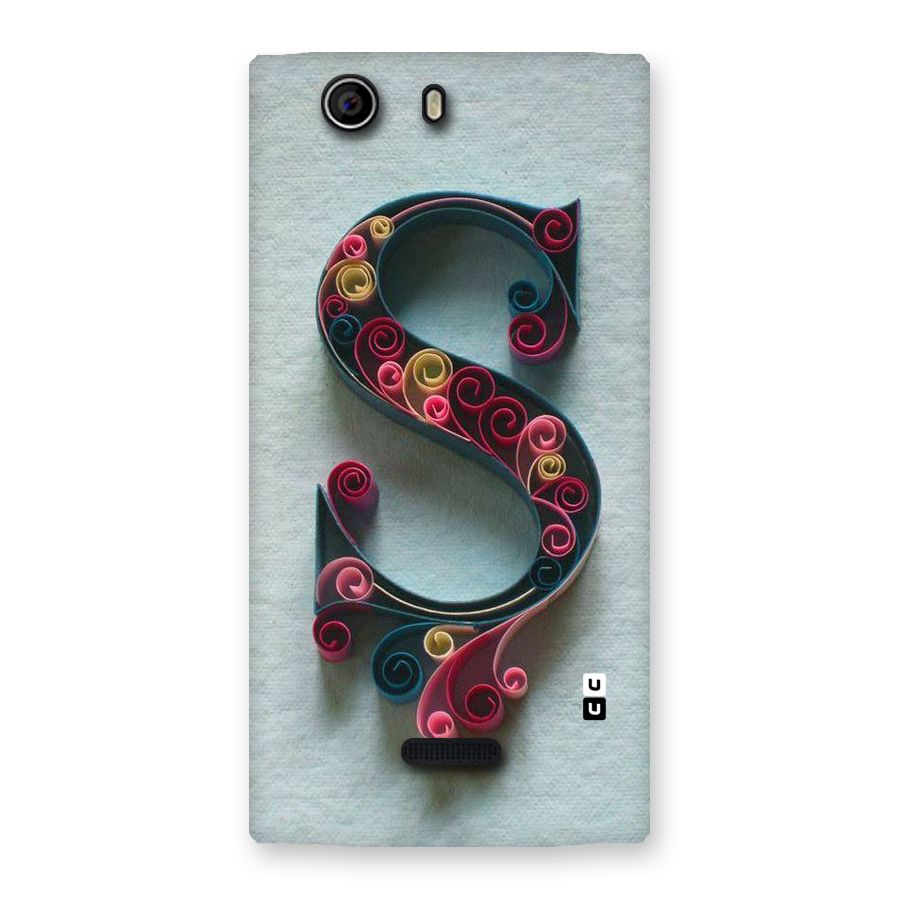 Floral Alphabet Back Case for Canvas Nitro 2 E311