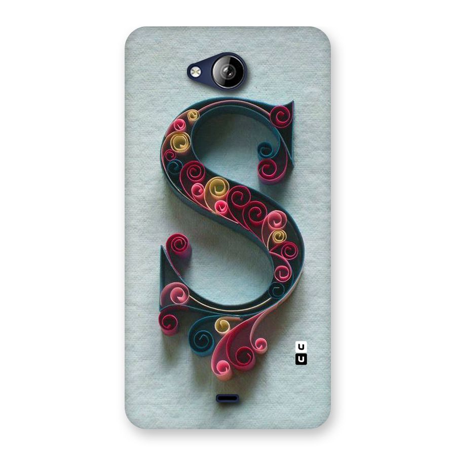 Floral Alphabet Back Case for Canvas Play Q355