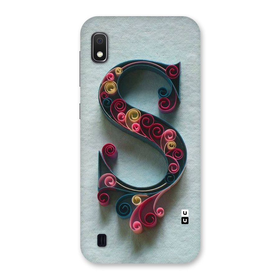Floral Alphabet Back Case for Galaxy A10