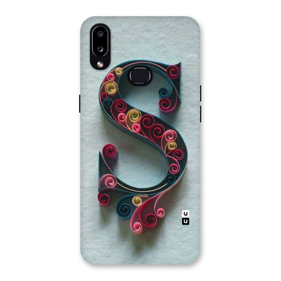 Floral Alphabet Back Case for Galaxy A10s