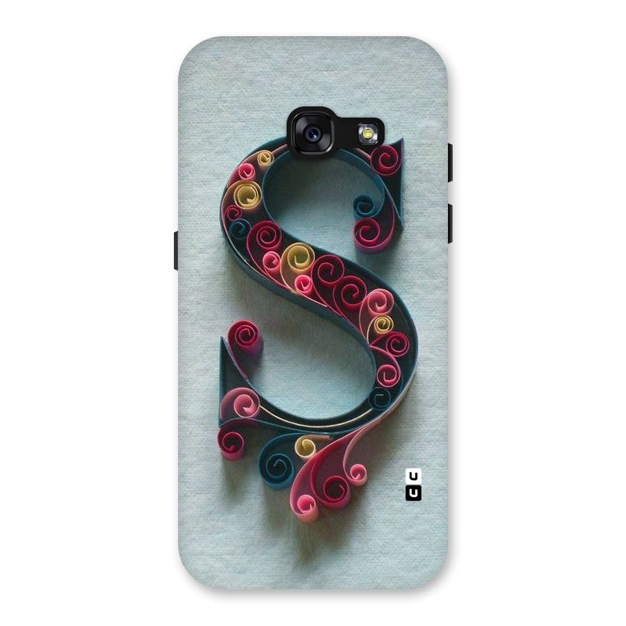 Floral Alphabet Back Case for Galaxy A3 (2017)