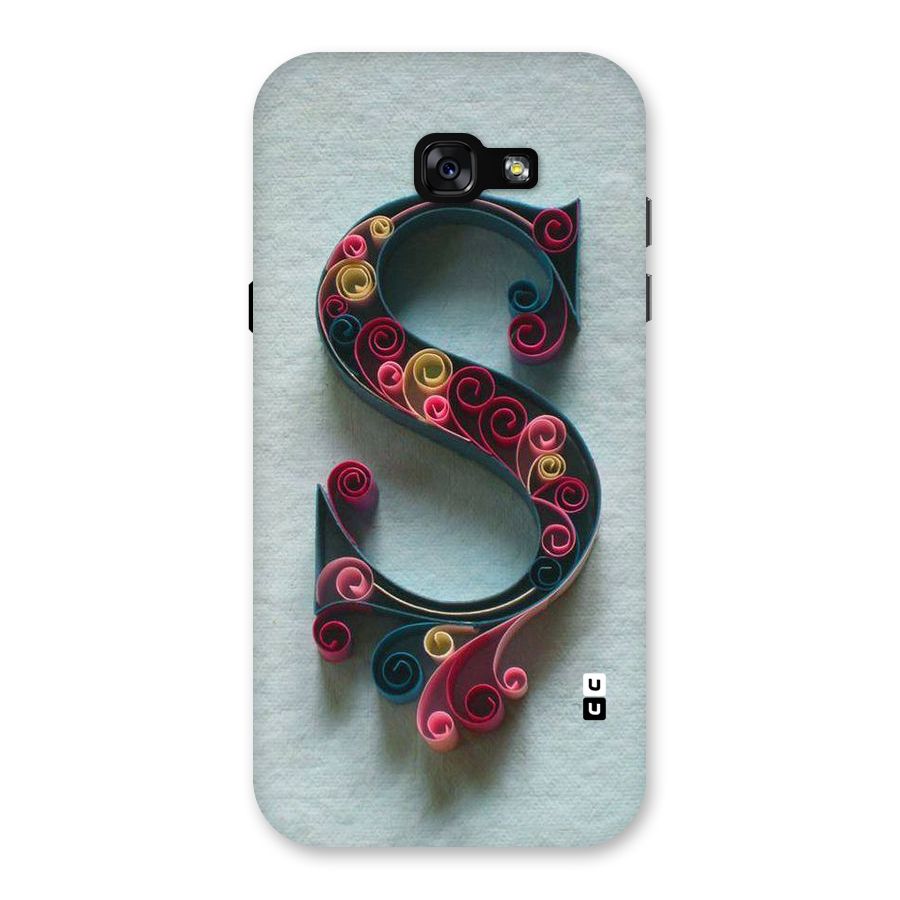 Floral Alphabet Back Case for Galaxy A7 (2017)