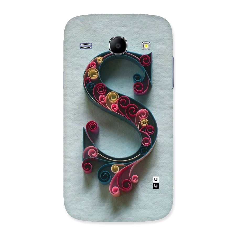 Floral Alphabet Back Case for Galaxy Core