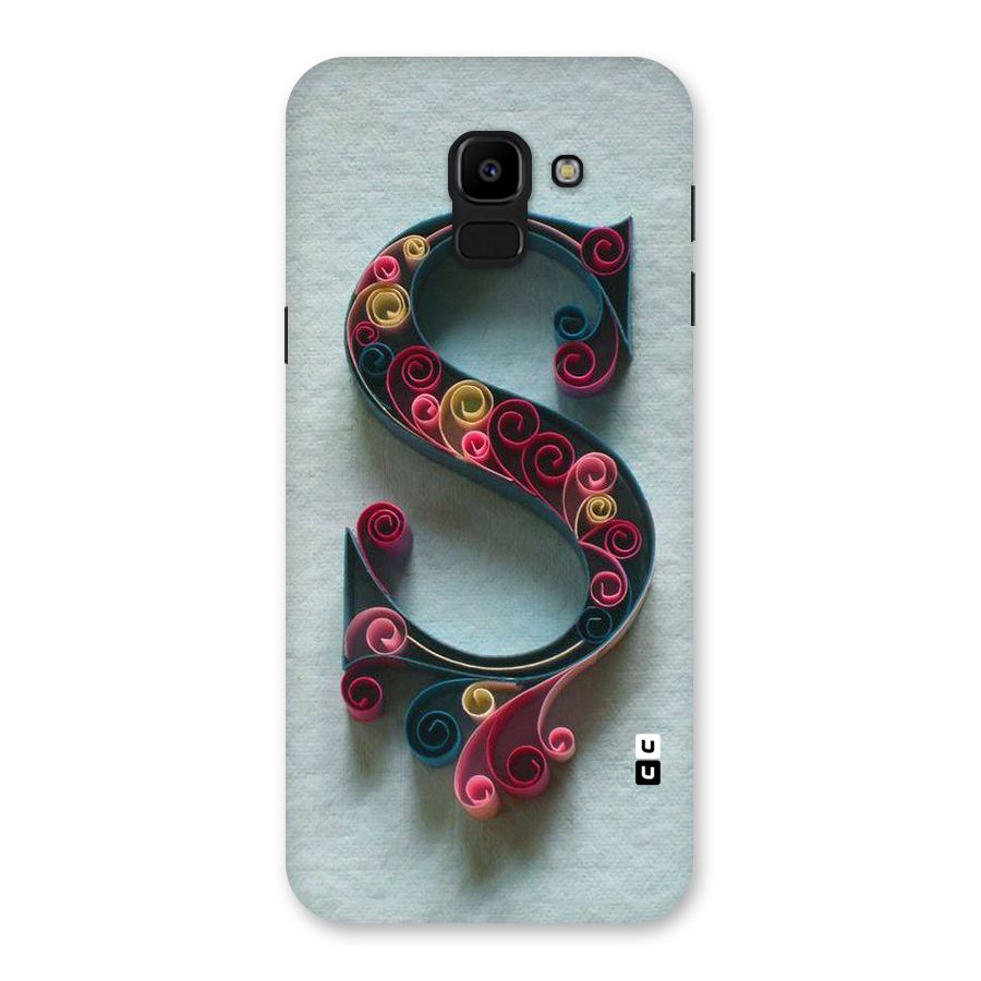 Floral Alphabet Back Case for Galaxy J6