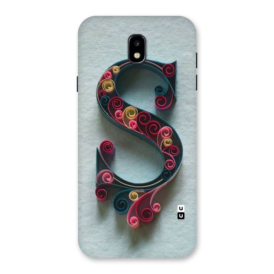 Floral Alphabet Back Case for Galaxy J7 Pro