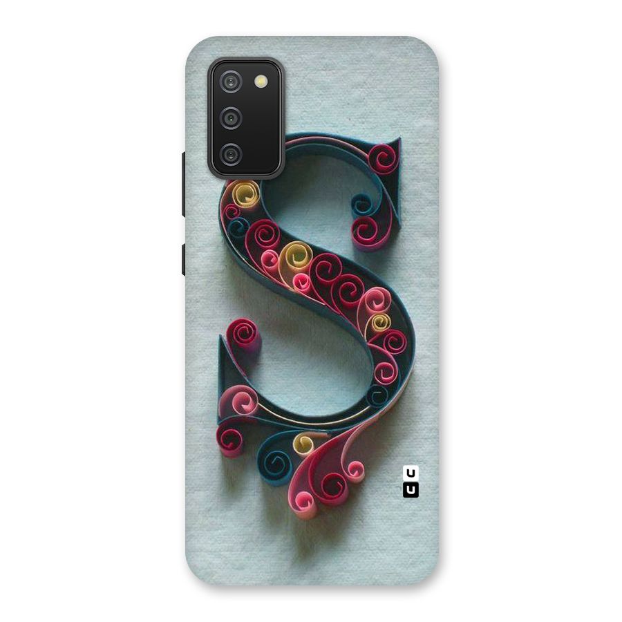Floral Alphabet Back Case for Galaxy M02s