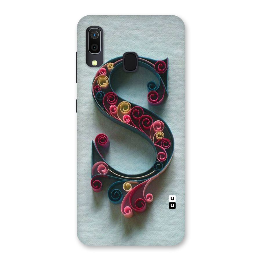 Floral Alphabet Back Case for Galaxy M10s