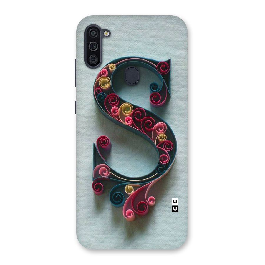 Floral Alphabet Back Case for Galaxy M11