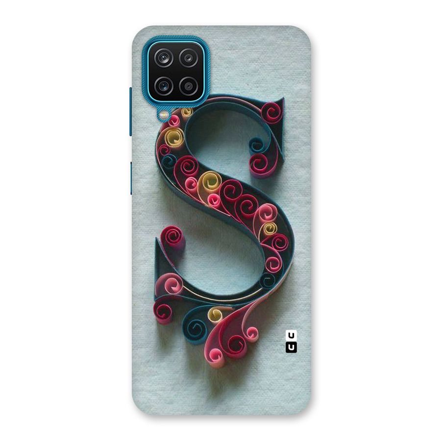Floral Alphabet Back Case for Galaxy M12