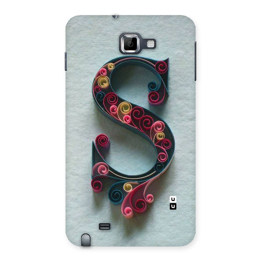 Floral Alphabet Back Case for Galaxy Note