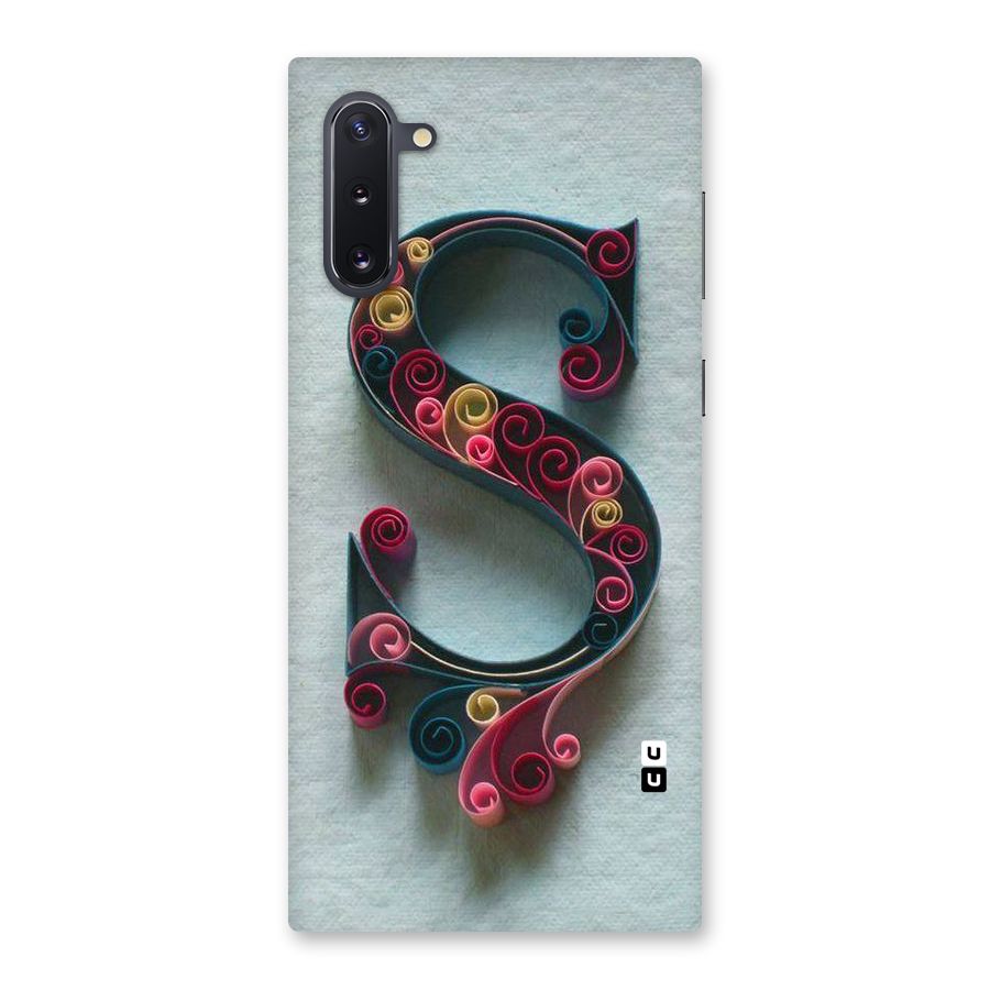 Floral Alphabet Back Case for Galaxy Note 10