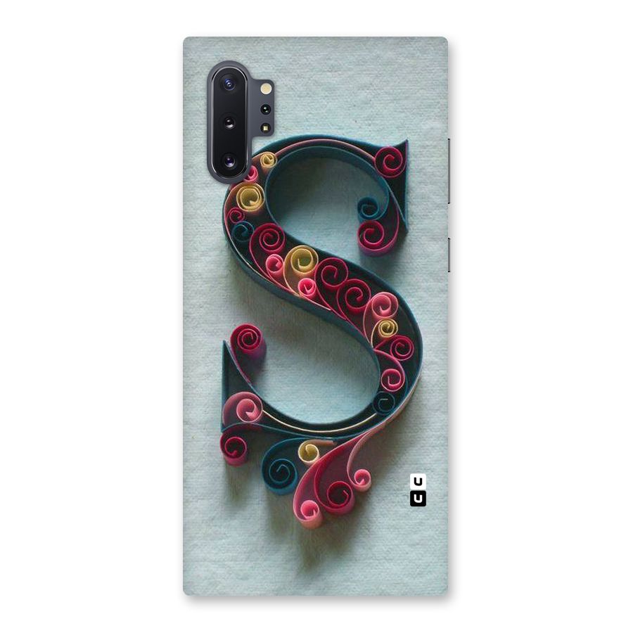 Floral Alphabet Back Case for Galaxy Note 10 Plus