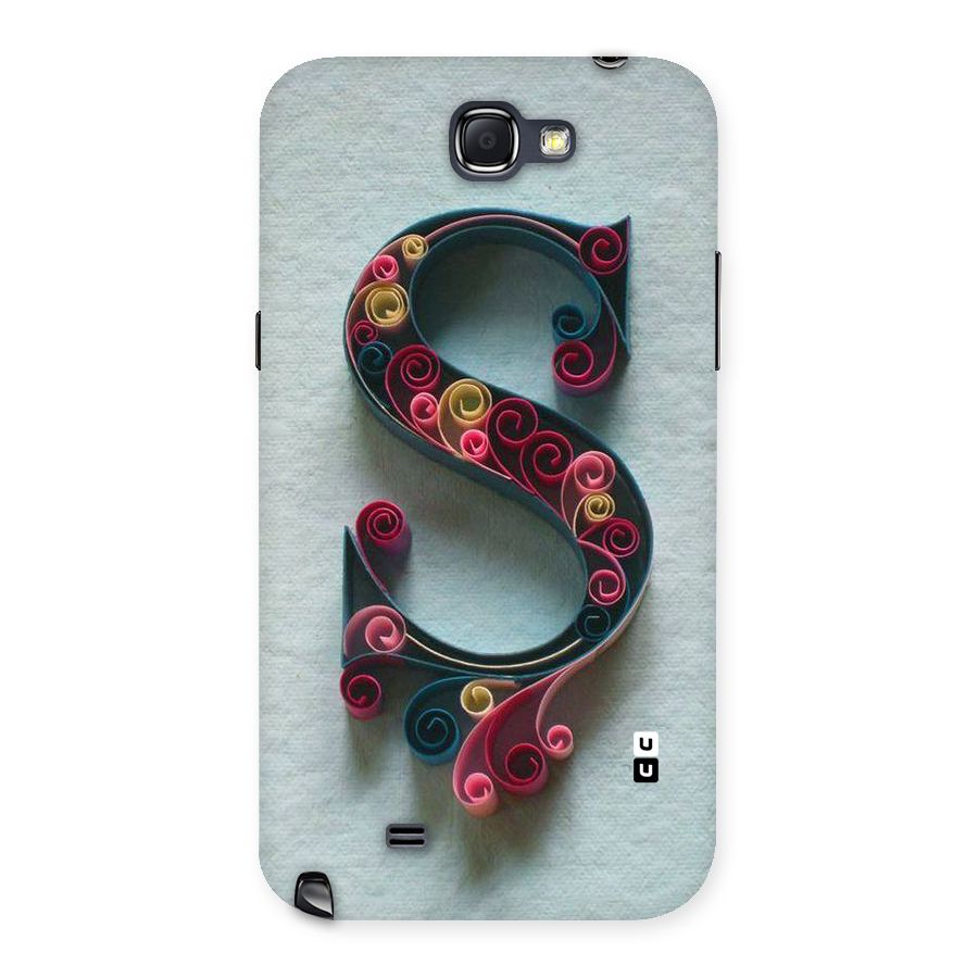 Floral Alphabet Back Case for Galaxy Note 2