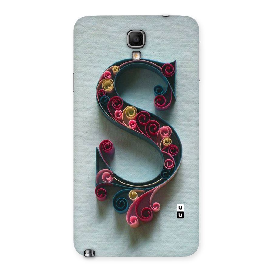 Floral Alphabet Back Case for Galaxy Note 3 Neo