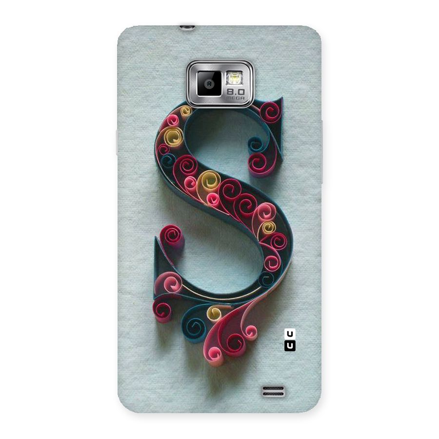 Floral Alphabet Back Case for Galaxy S2