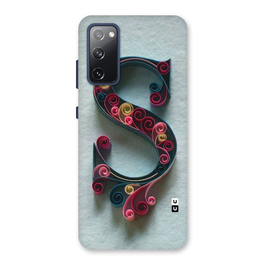 Floral Alphabet Back Case for Galaxy S20 FE