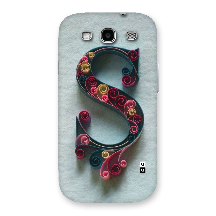 Floral Alphabet Back Case for Galaxy S3