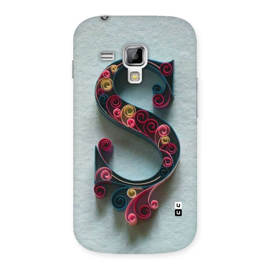 Floral Alphabet Back Case for Galaxy S Duos