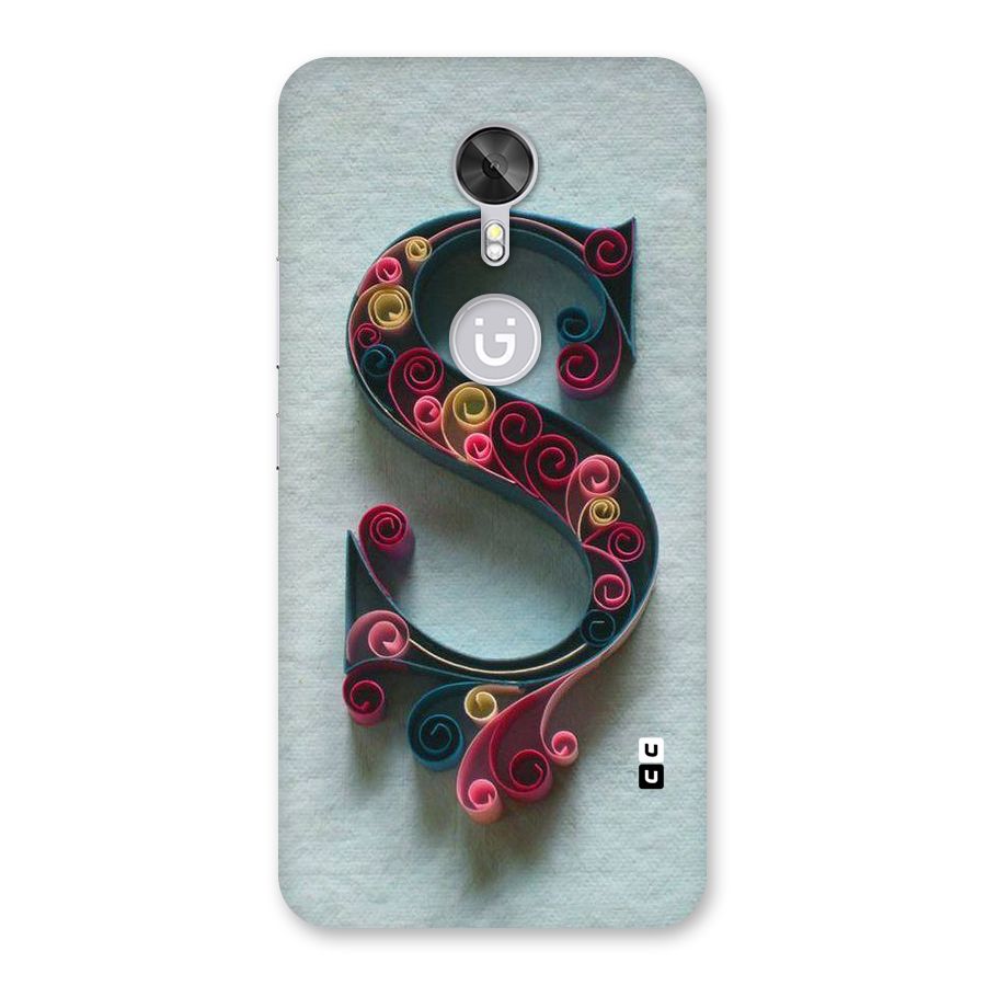 Floral Alphabet Back Case for Gionee A1