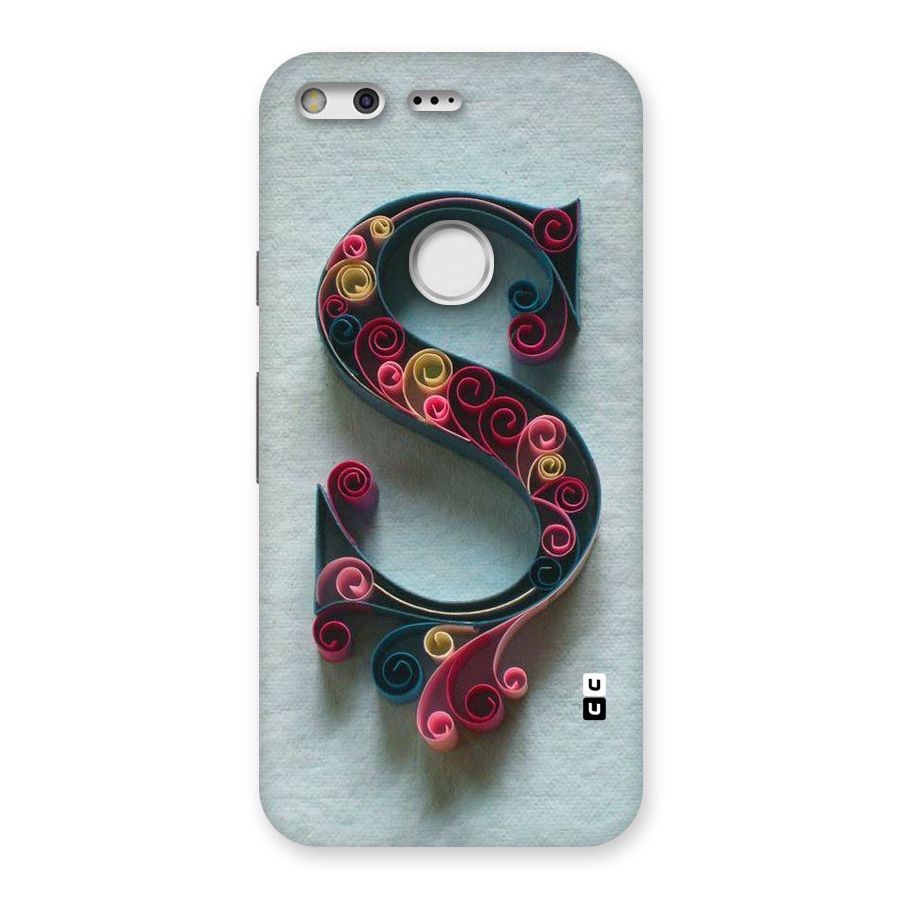 Floral Alphabet Back Case for Google Pixel
