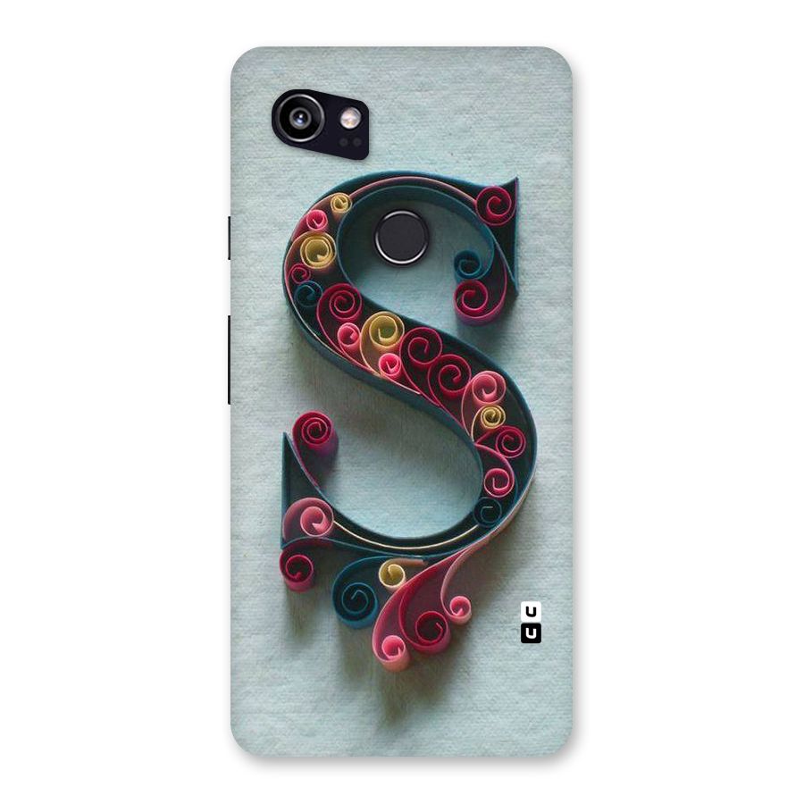 Floral Alphabet Back Case for Google Pixel 2 XL