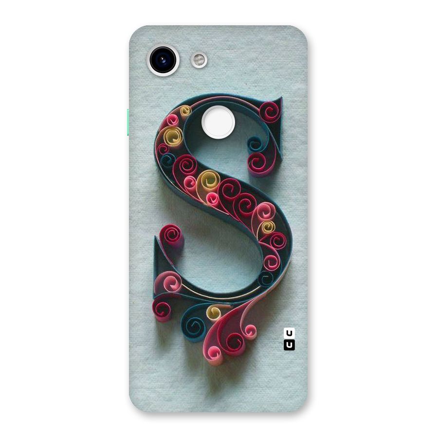 Floral Alphabet Back Case for Google Pixel 3