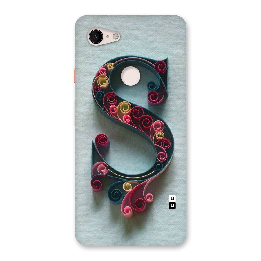 Floral Alphabet Back Case for Google Pixel 3 XL