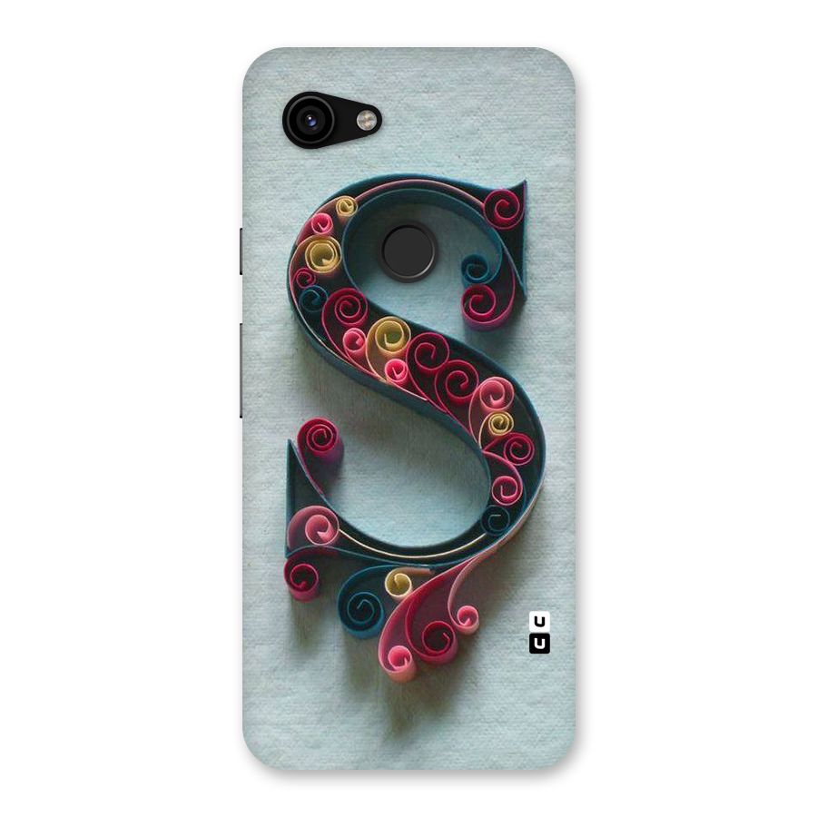 Floral Alphabet Back Case for Google Pixel 3a