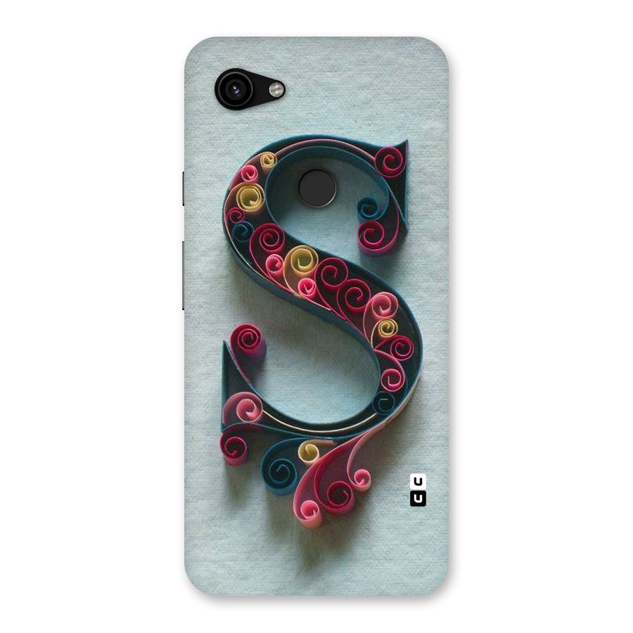 Floral Alphabet Back Case for Google Pixel 3a XL