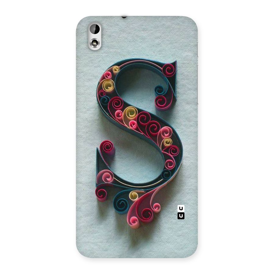 Floral Alphabet Back Case for HTC Desire 816g