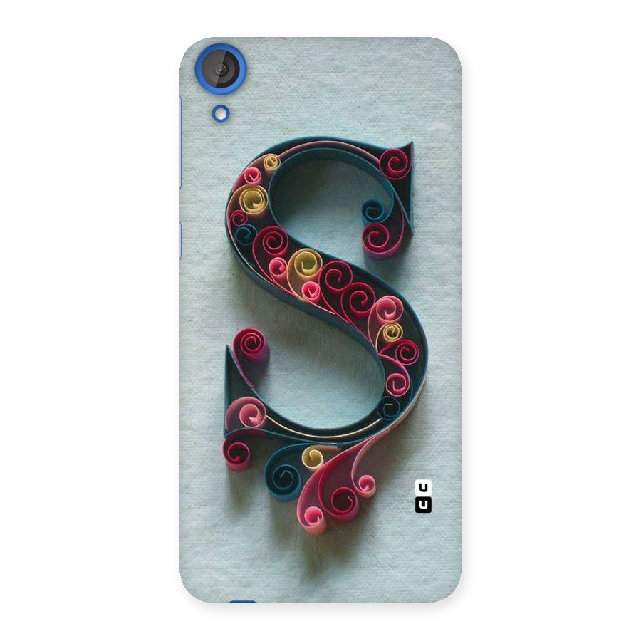 Floral Alphabet Back Case for HTC Desire 820