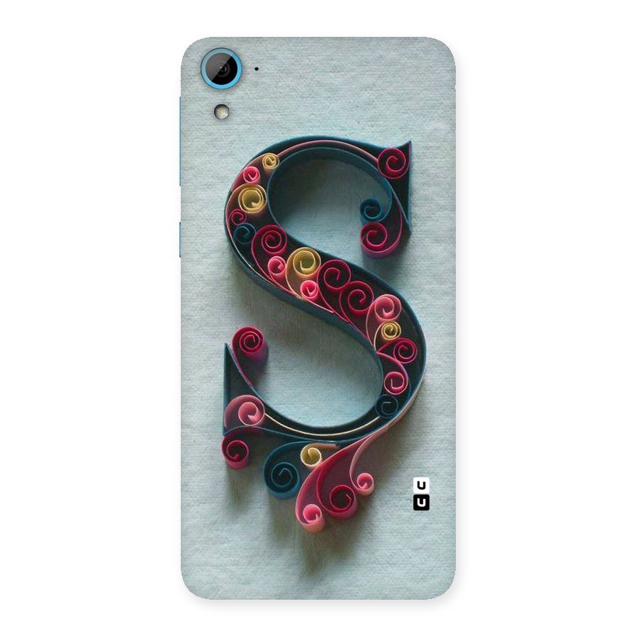 Floral Alphabet Back Case for HTC Desire 826