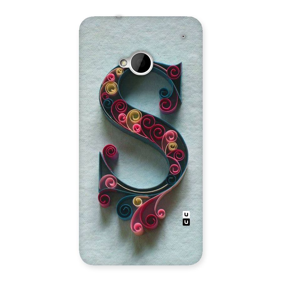 Floral Alphabet Back Case for HTC One M7