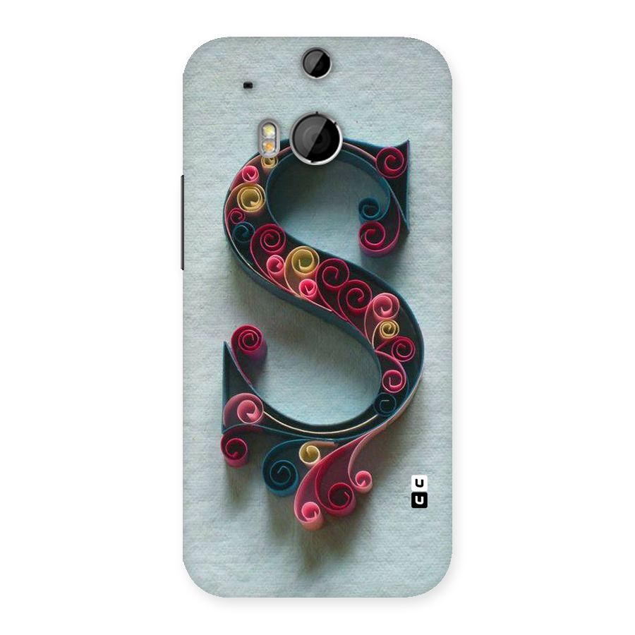 Floral Alphabet Back Case for HTC One M8