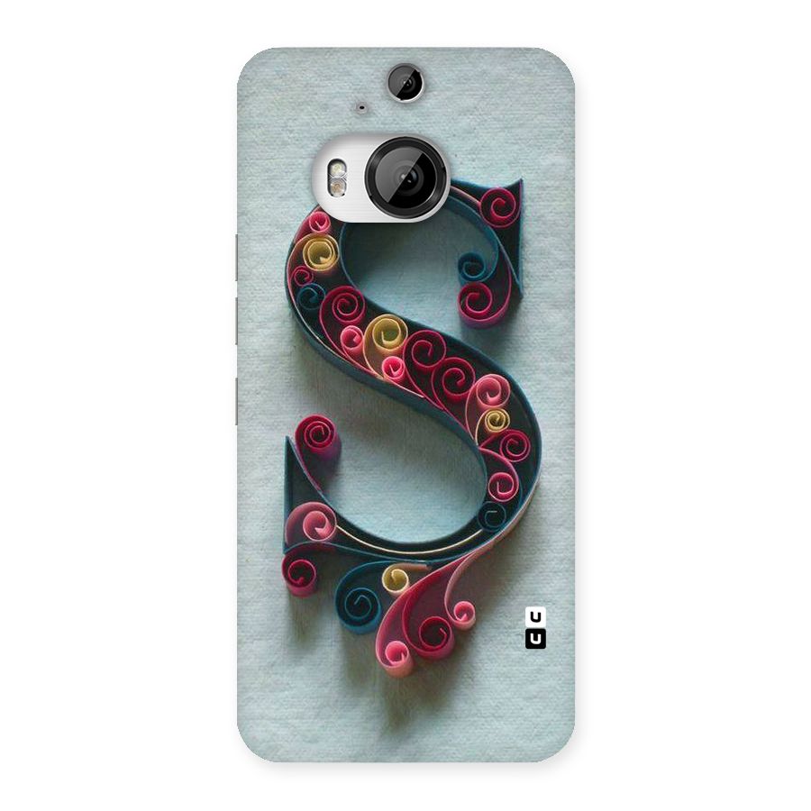 Floral Alphabet Back Case for HTC One M9 Plus