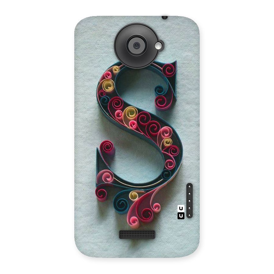 Floral Alphabet Back Case for HTC One X